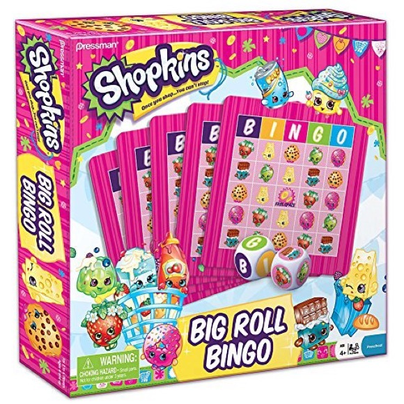 Shopkins Board Game Bundle Big Roll Bingo and Pop and Race Scrabble - Picture 2 of 3